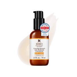 Eine 75-ml-Flasche Kiehl's Powerful-Strength Line-Reducing Concentrate vor weißem Hintergrund.