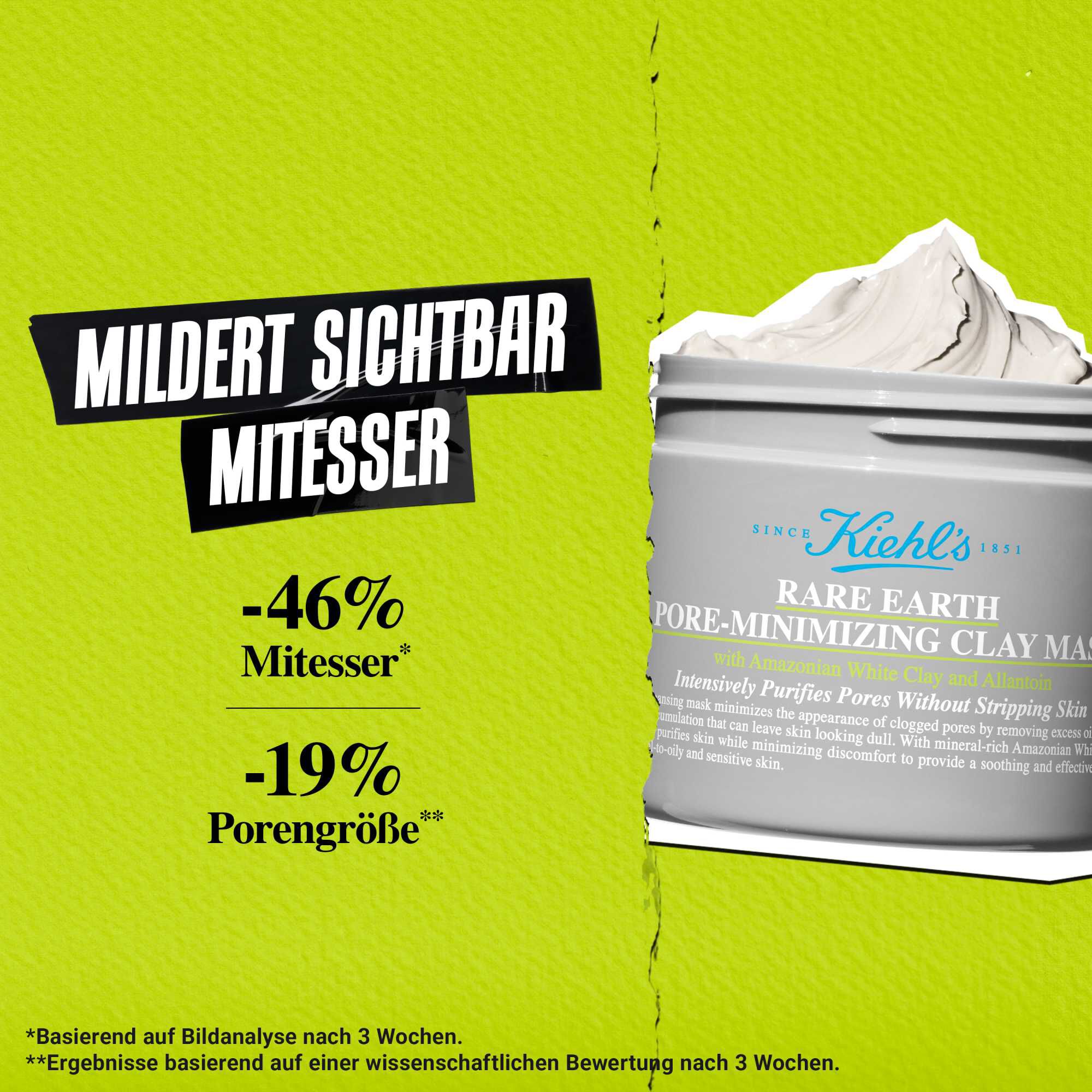 Rare Earth Cleansing Masque wirkt auf 5 Dimensionen der Porenreinigung: Große, Farbe, Glanz, Tiefe, Verstopfungen