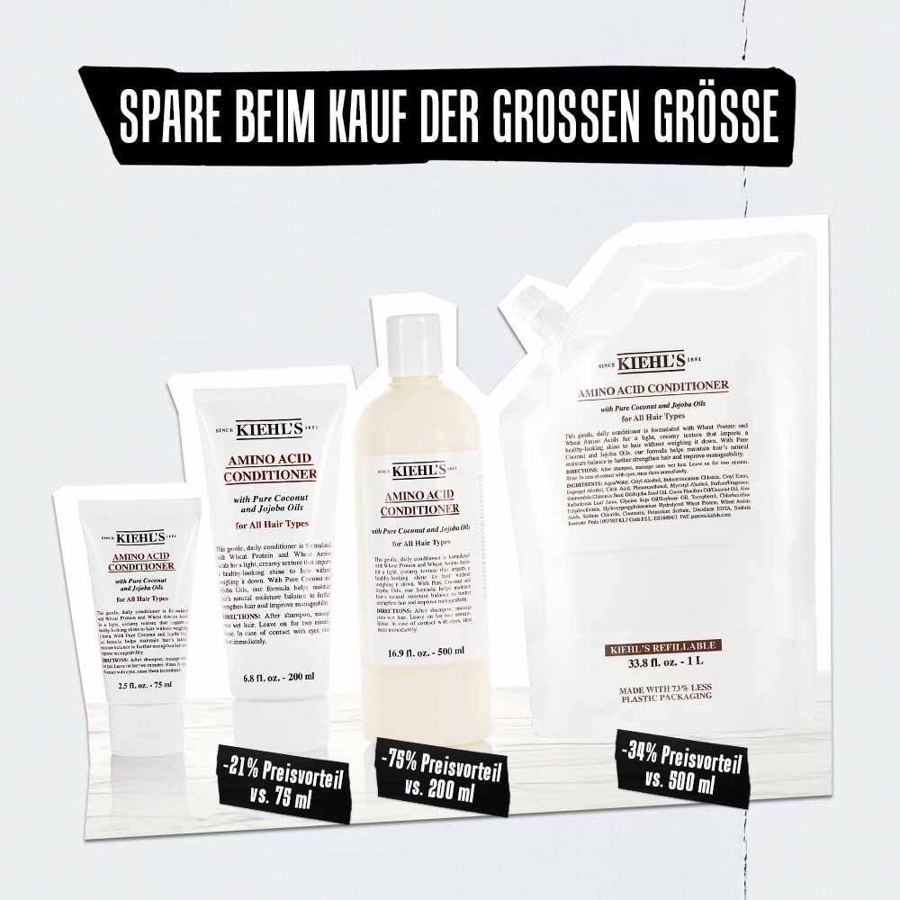 Model mit Kiehl's Aminosaure-Conditioner im Haar