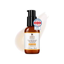 Eine 75-ml-Flasche Kiehl's Powerful-Strength Line-Reducing Concentrate vor weißem Hintergrund.