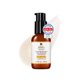 Eine 75-ml-Flasche Kiehl's Powerful-Strength Line-Reducing Concentrate vor weißem Hintergrund.