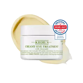 Foto des geoffneten Tiegels der Kiehl's Creamy Eye Treatment with Avocado