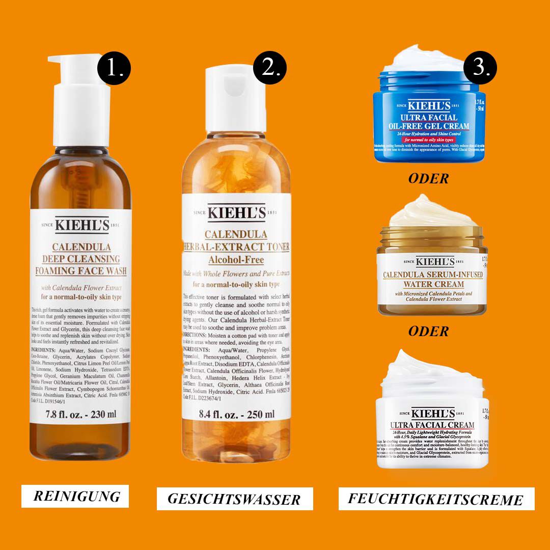 Calendula Serum-Infused Water Cream Textur Hand