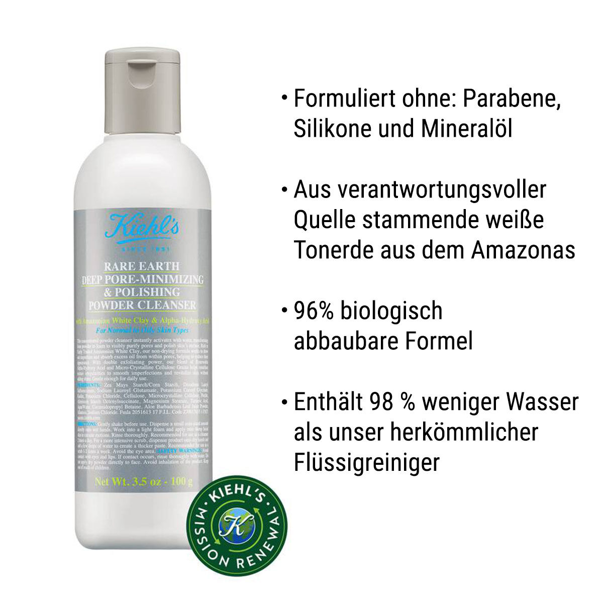 Gesichtsreinigung: Rare Earth Deep Pore-Minimizing & Polishing Powder Cleanser