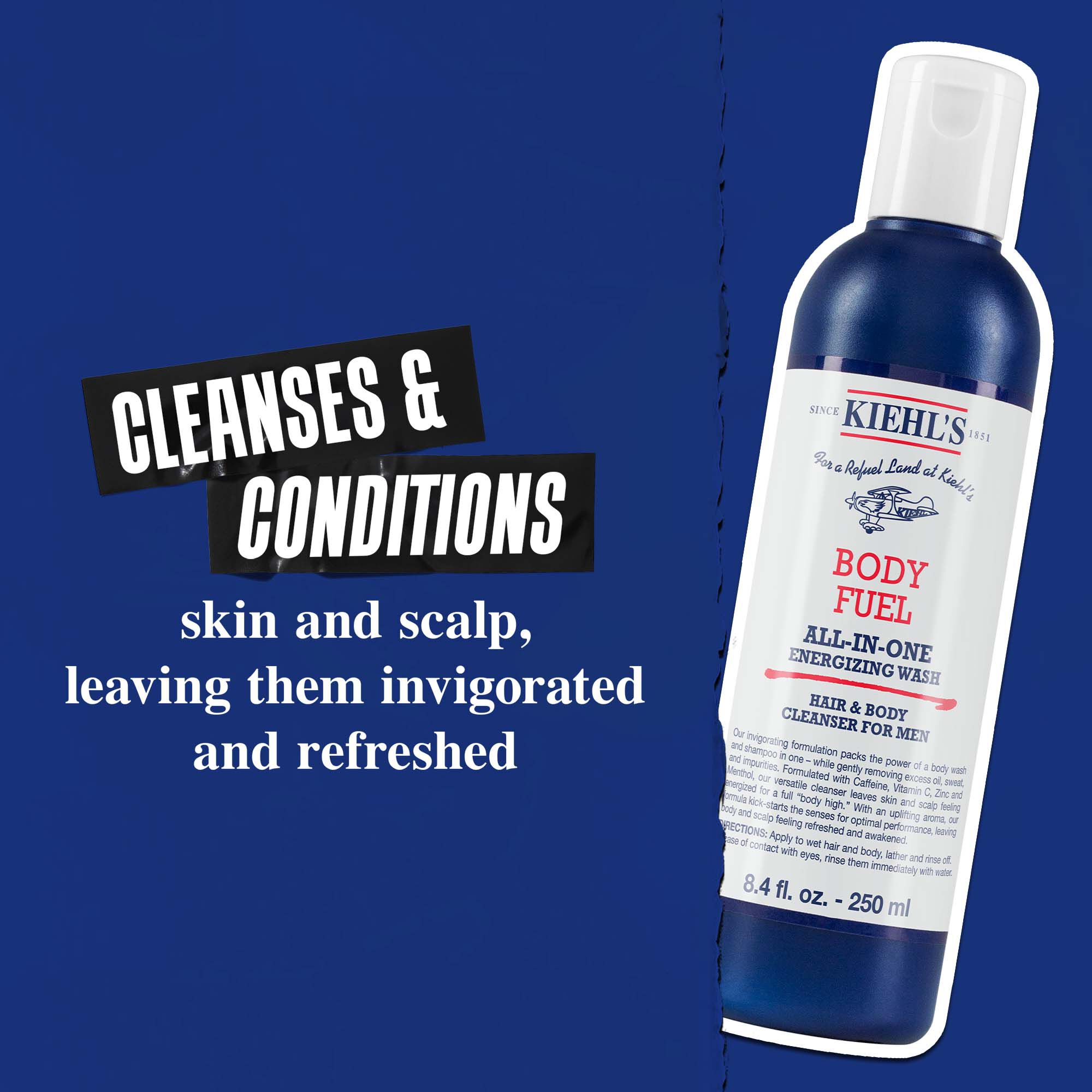 Body Fuel All-In-One Energizing Wash: Reinigt und pflegt Haut, Haar und Kopfhaut und hinterlasst ein belebtes Gefuhl.