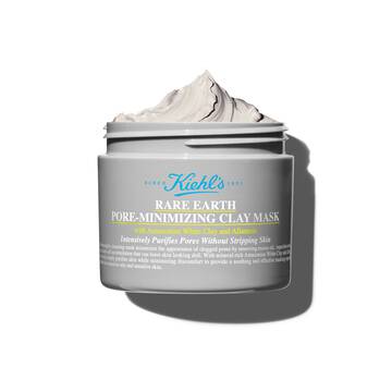 Foto des geoffneten Tiegels der Kiehl's Rare Earth Cleansing Masque