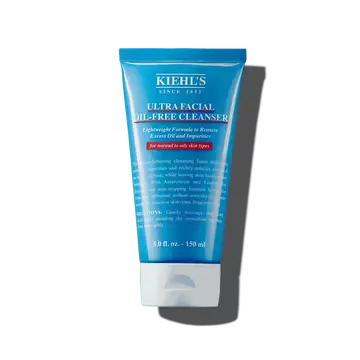 Eine 150-ml-Tube Kiehl's Ultra Facial Oil-Free Cleanser vor weißem Hintergrund.