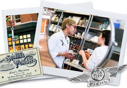 Polaroid Bild zweier Kiehls Mitarbeiter*innen