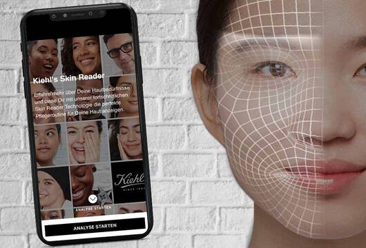 Kiehl's Online-Hautberatung "Skin Reader"