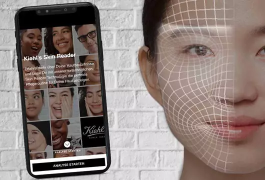 Kiehl's Online-Hautberatung "Skin Reader"