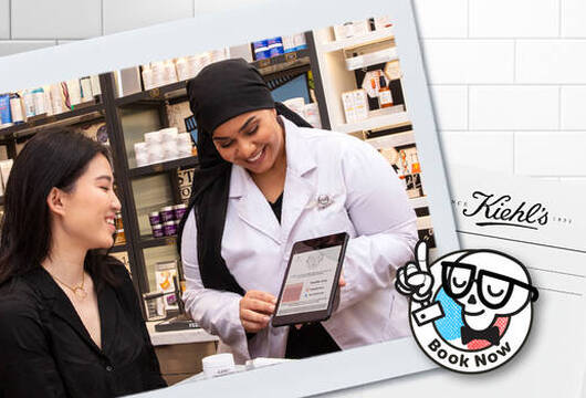 Kiehls Hautanalyse mit Selfie