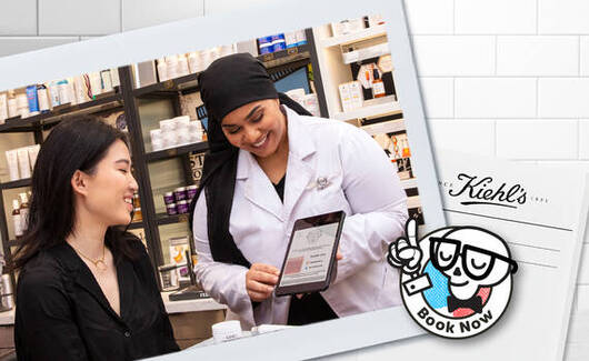 Kiehls Hautanalyse mit Selfie