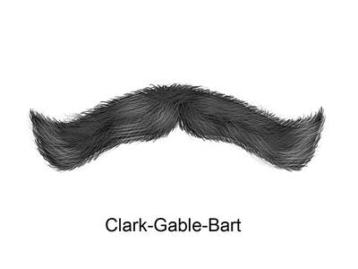 Clark-Gable Bart Schnurrbart