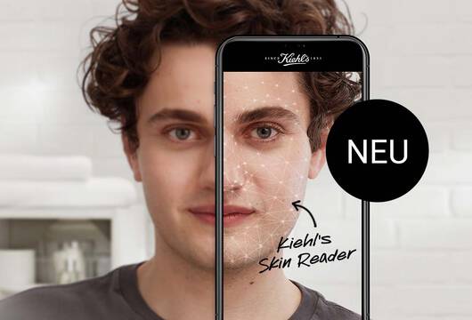 MIt dem Smartphone den Kiehl's Skin Reader entdecken