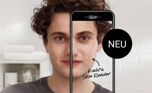 MIt dem Smartphone den Kiehl's Skin Reader entdecken
