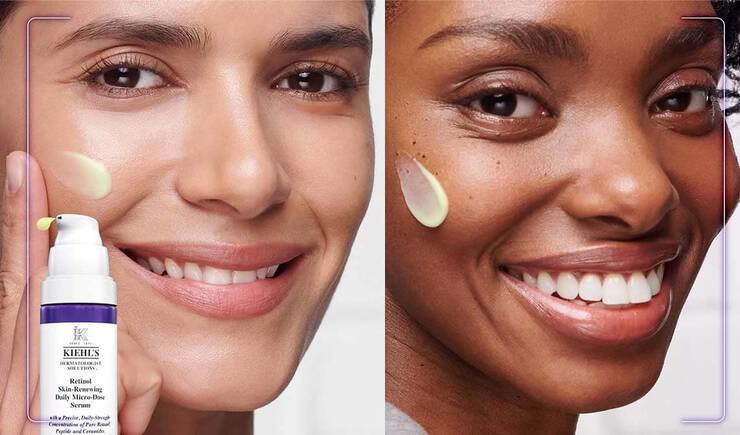 Swatch auf zwei Gesichtern