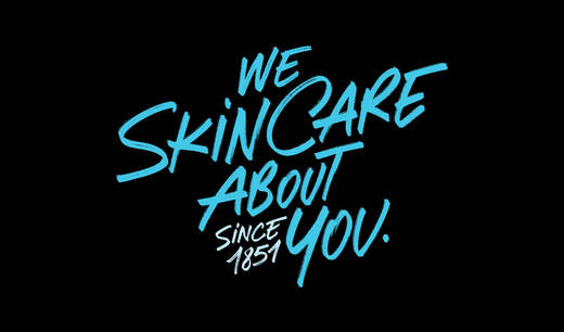 Schriftzug: We Skincare about you