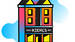 Illustrierte Fassade eines Kiehl's Gebaudes, bunt gestaltet, mit dem Schriftzug 'Since Kiehl's 1851'.