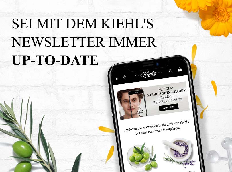Sei mit dem Kiehls Newsletter immer Up-to-date